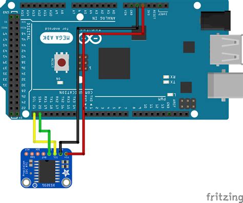 arduino mega scl sda pins